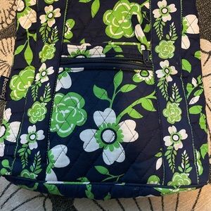 Boca Bag NWT Crossbody quilted floral Blue and Green with ID holder included!